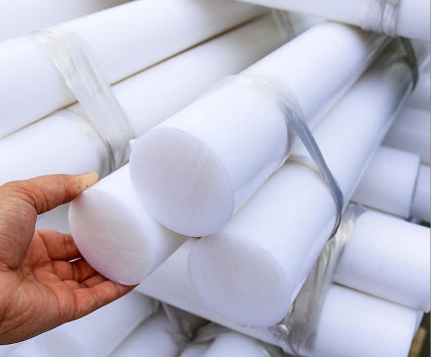 Cây nhựa POM trắng